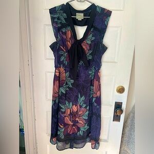 Anthropologie Floral Midi Dress